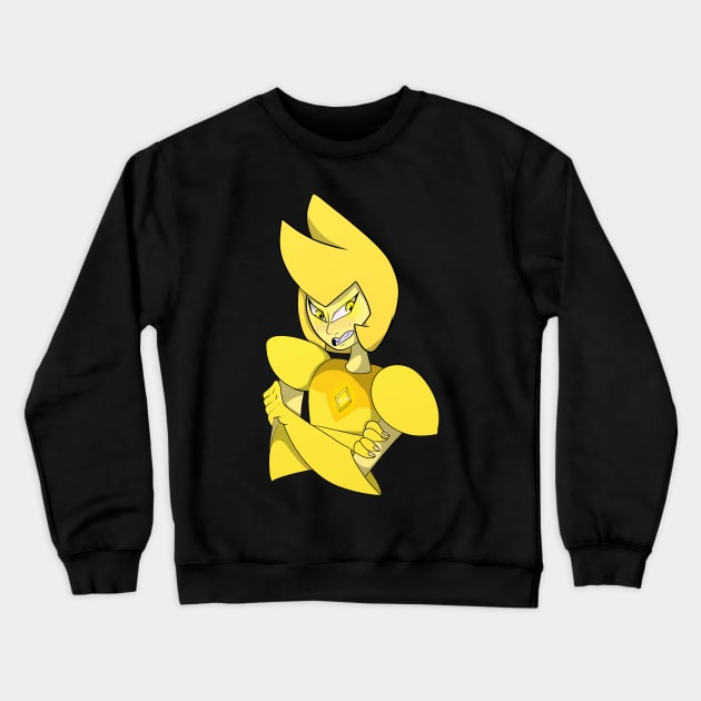 Yellow Diamond Crewneck Sweatshirt by Shrew_Boi